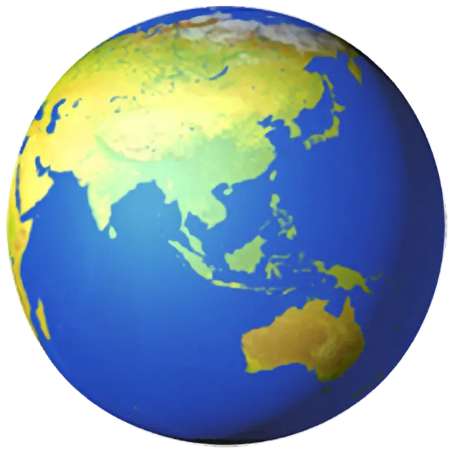 Globe terrestre asie-australie