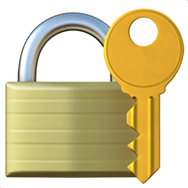 Closed Lock with Key