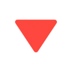 Lefelé mutató piros háromszög