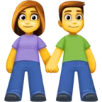Mężczyzna i kobieta trzymając się za ręce