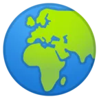 Глобус Земли - Европа и Африка