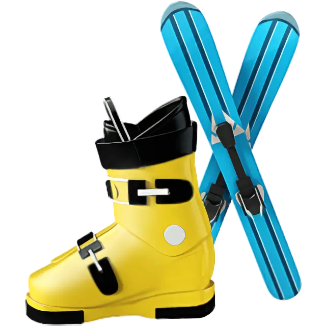 Botas de esquí y esquí