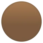 Gran círculo marrón