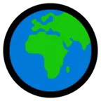 Earth Globe ยุโรป - แอฟริกา