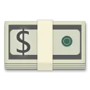 Billet de banque avec symbole dollar