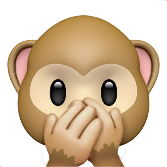 Mono con boca tapada