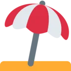 Parapluie au sol