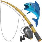 钓鱼竿和鱼